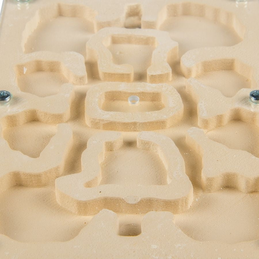Close-up core gypsum block